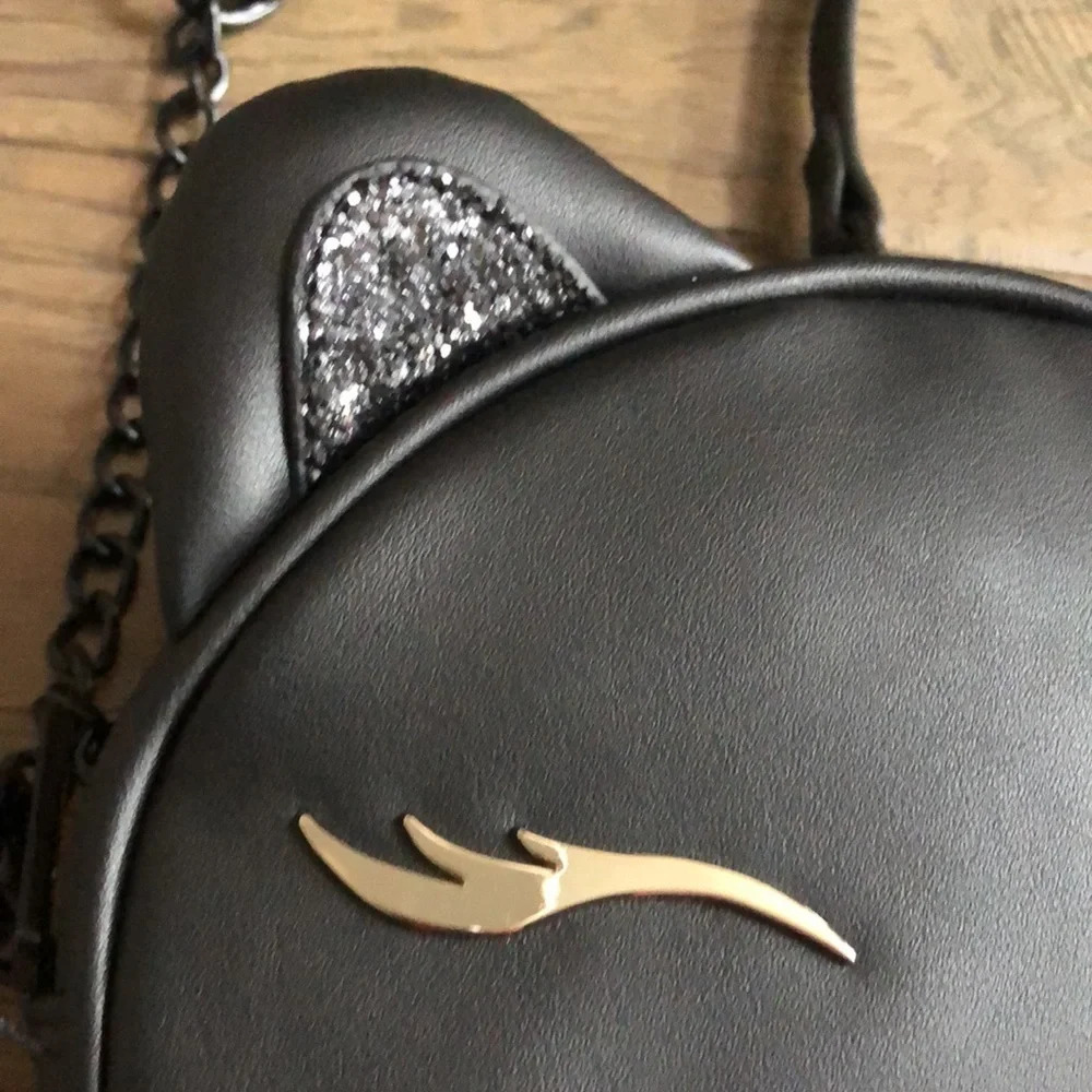 Betsey Johnson black cat kitsch crossbody bag New with tags - Picture 3 of 12